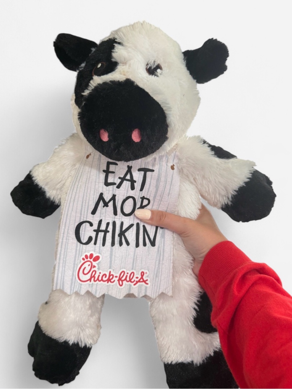 Chick-fil-A Plush Cow- Black & White